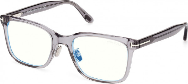Tom Ford FT5853-D-B Eyeglasses, 020 - Shiny Grey / Shiny Grey