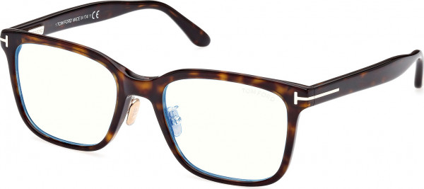 Tom Ford FT5853-D-B Eyeglasses, 052 - Dark Havana / Dark Havana