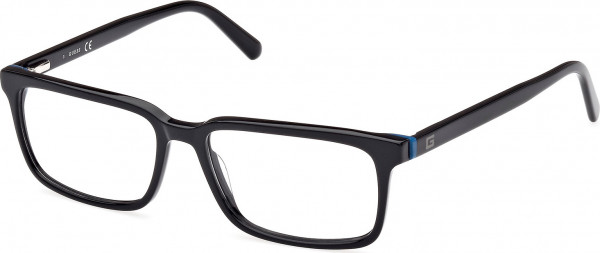 Guess GU50068 Eyeglasses, 001 - Shiny Black / Shiny Black