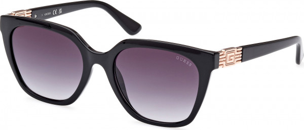 Guess GU7870 Sunglasses, 01B - Shiny Black / Shiny Black