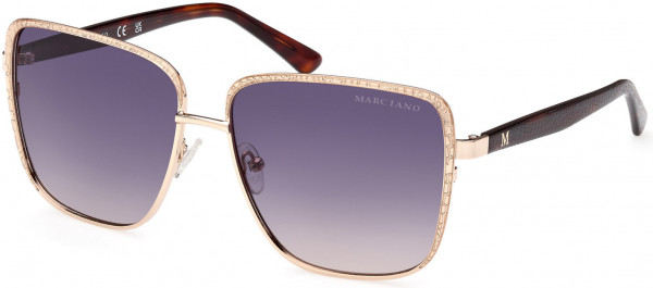 GUESS by Marciano GM0825 Sunglasses, 32W - Gold / Gradient Blue