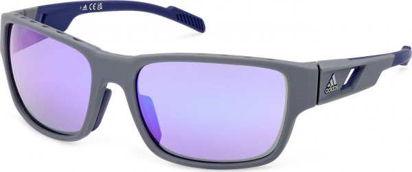adidas SP0069 Sunglasses, 20Z - Matte Grey / Matte Blue