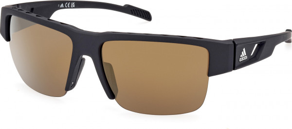 adidas SP0070 Sunglasses, 05H - Matte Black / Matte Black
