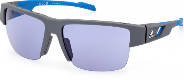 adidas SP0070 Sunglasses, 20V - Matte Grey / Matte Light Blue