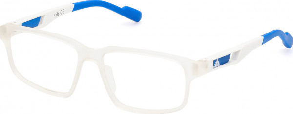 adidas SP5033 Eyeglasses, 026 - Matte White / Matte Light Blue