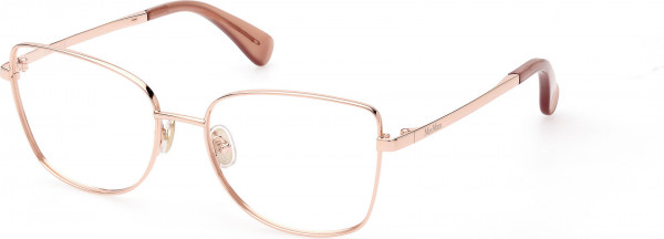 Max Mara MM5074 Eyeglasses, 033 - Shiny Pink Gold / Shiny Pink Gold