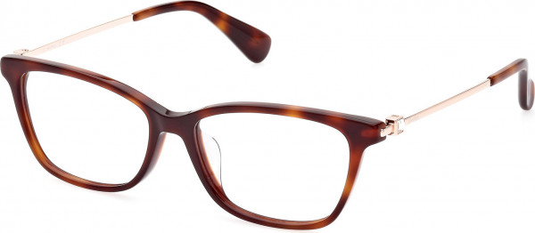 Max Mara MM5086-D Eyeglasses, 052 - Dark Havana / Shiny Rose Gold