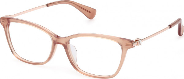 Max Mara MM5086-D Eyeglasses, 072 - Shiny Light Pink / Shiny Rose Gold