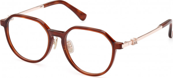 Max Mara MM5088-D Eyeglasses, 053 - Blonde Havana / Shiny Rose Gold