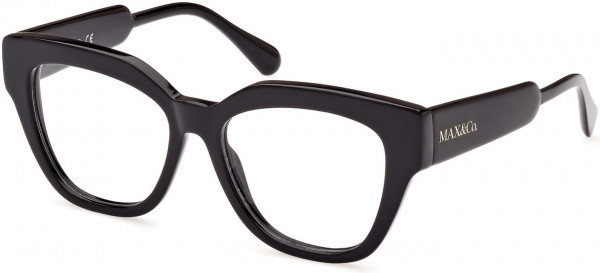 MAX&Co. MO5074 Eyeglasses, 001 - Shiny Black