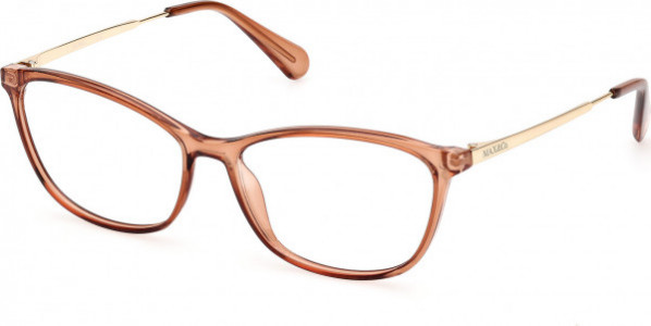 MAX&Co. MO5083 Eyeglasses, 045 - Shiny Light Brown / Shiny Pale Gold