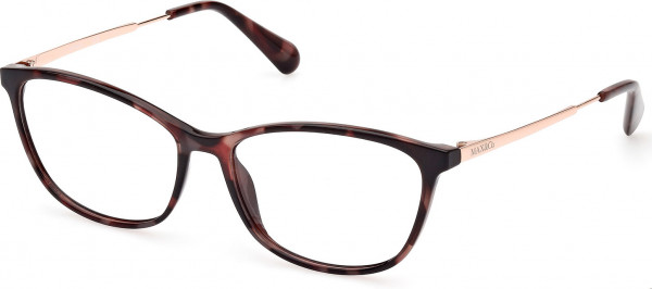 MAX&Co. MO5083 Eyeglasses, 055 - Light Brown/Havana / Shiny Pink Gold