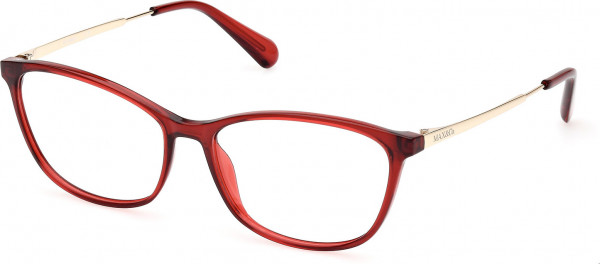 MAX&Co. MO5083 Eyeglasses, 069 - Shiny Light Red / Shiny Pale Gold