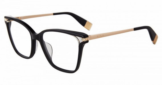 Furla VFU581 Eyeglasses, BLACK (0700)