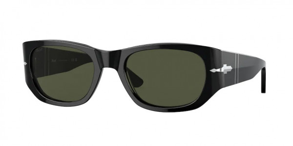 Persol PO3307S Sunglasses, 95/31 BLACK GREEN (BLACK)