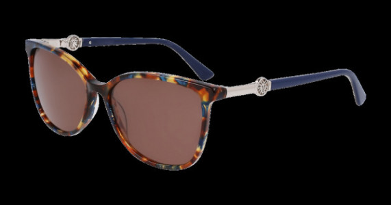 Anne Klein AK7087 Sunglasses, 460 Blue Tortoise