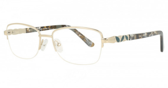 CAC Optical Nelly Eyeglasses, Gold