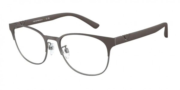 Emporio Armani EA1139 Eyeglasses, 3161 MATTE BROWN/GUNMETAL (BROWN)