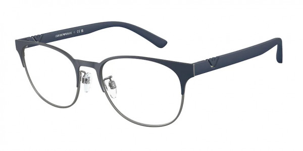 Emporio Armani EA1139 Eyeglasses, 3162 MATTE BLUE/GUNMETAL (BLUE)