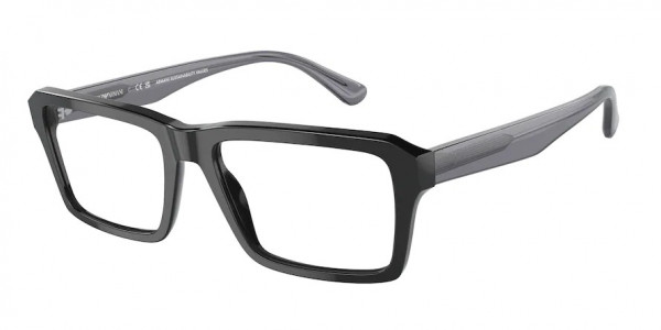 Emporio Armani EA3206 Eyeglasses, 5017 SHINY BLACK (BLACK)