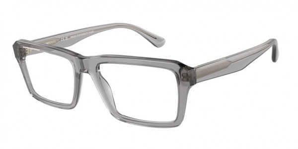 Emporio Armani EA3206F Eyeglasses, 5075 SHINY TRANSPARENT GREY (GREY)