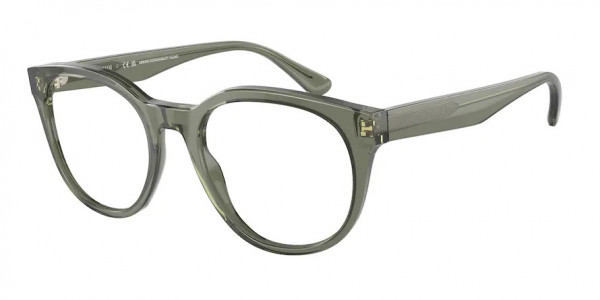 Emporio Armani EA3207 Eyeglasses, 5362 SHINY TRANSPARENT GREEN (GREEN)