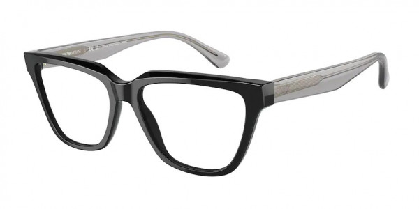 Emporio Armani EA3208 Eyeglasses, 5017 SHINY BLACK (BLACK)