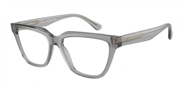 Emporio Armani EA3208 Eyeglasses, 5029 SHINY TRANSPARENT GREY (GREY)
