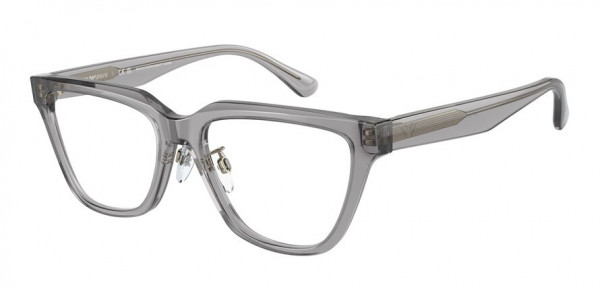 Emporio Armani EA3208F Eyeglasses, 5029 SHINY TRANSPARENT GREY