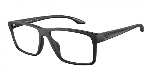 Emporio Armani EA3210U Eyeglasses, 5063 RUBBERISED BLACK (BLACK)