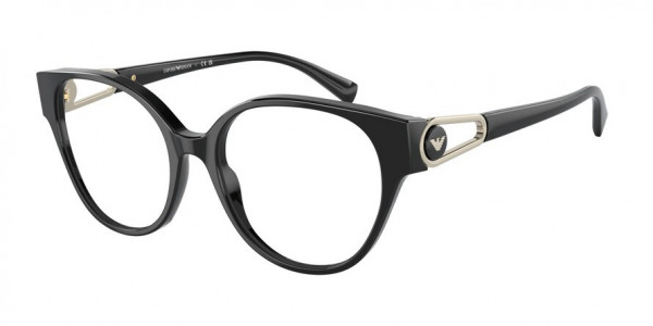 Emporio Armani EA3211F Eyeglasses, 5017 SHINY BLACK (BLACK)