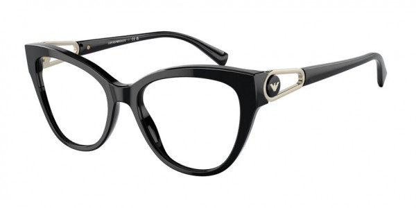 Emporio Armani EA3212 Eyeglasses, 5017 SHINY BLACK (BLACK)
