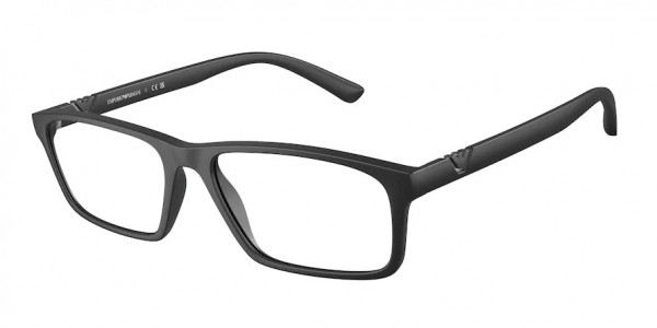Emporio Armani EA3213F Eyeglasses, 5001 MATTE BLACK (BLACK)