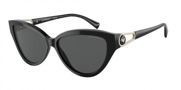 Emporio Armani EA4192 Sunglasses, 501787 SHINY BLACK DARK GREY (BLACK)