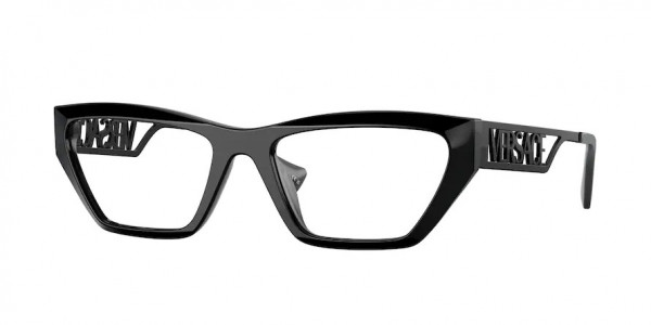 Versace VE3327U Eyeglasses, 5232 BLACK