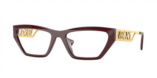 Versace VE3327U Eyeglasses, 5381 BORDEAUX (RED)