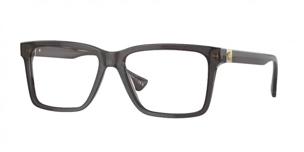 Versace VE3328 Eyeglasses, 5389 TRANSPARENT GREY (GREY)