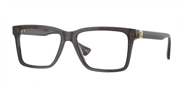 Versace VE3328F Eyeglasses, 5389 TRANSPARENT GREY (GREY)