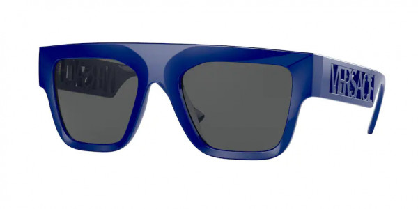 Versace VE4430U Sunglasses, 529487 BLUETTE DARK GREY (BLUE)