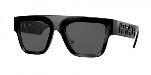 Versace VE4430U Sunglasses, GB1/87 BLACK DARK GREY (BLACK)