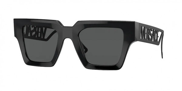 Versace VE4431 Sunglasses, 538087 BLACK DARK GREY (BLACK)