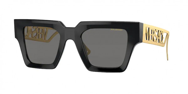 Versace VE4431 Sunglasses, GB1/81 BLACK POLAR DARK GREY (BLACK)