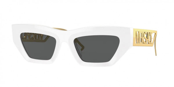 Versace VE4432U Sunglasses, 401/87 WHITE DARK GREY (WHITE)