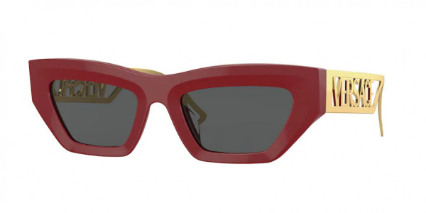 Versace VE4432U Sunglasses, 538887 RED DARK GREY (RED)
