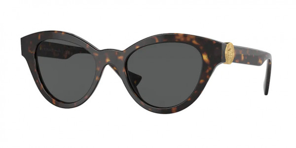 Versace VE4435 Sunglasses, 108/87 HAVANA DARK GREY (TORTOISE)