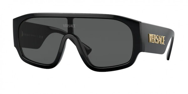 Versace VE4439 Sunglasses, GB1/87 BLACK (BLACK)