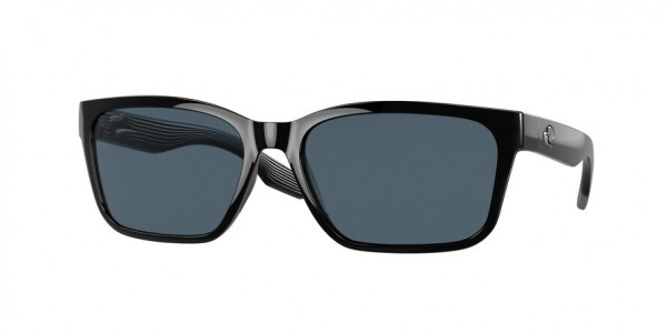 Costa Del Mar 6S9081 PALMAS Sunglasses, 908103 PALMAS BLACK GRAY 580P (BLACK)