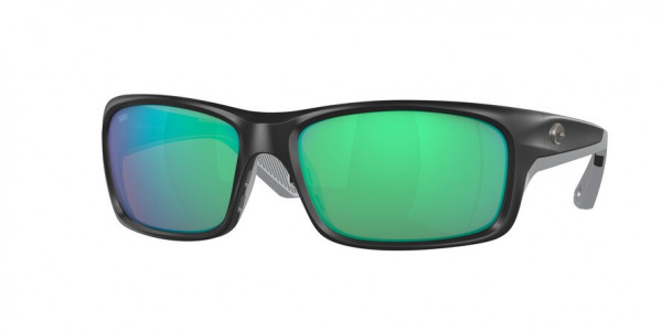 Costa Del Mar 6S9106 JOSE PRO Sunglasses, 910602 JOSE PRO MATTE BLACK GREEN MIR (BLACK)