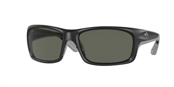 Costa Del Mar 6S9106 JOSE PRO Sunglasses, 910604 JOSE PRO MATTE BLACK GRAY 580G (BLACK)