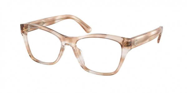 Ralph Lauren RL6230U Eyeglasses, 6032 SHINY HONEY BEIGE HAVANA (BEIGE)